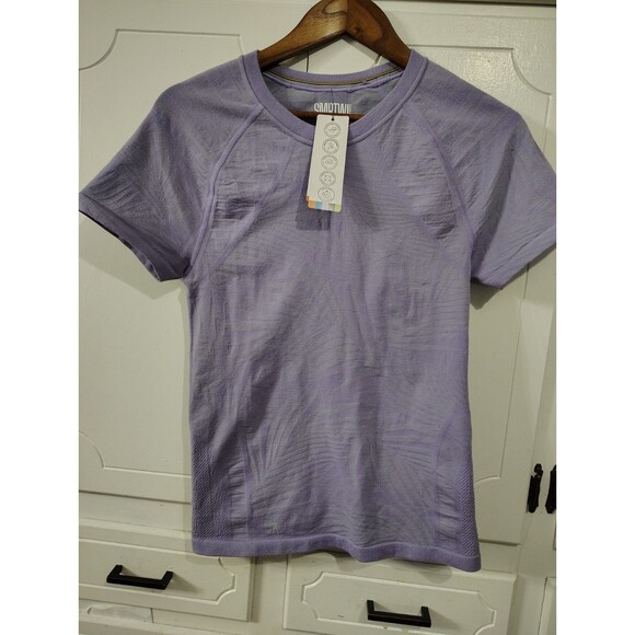 Smartwool Active Shirt Women's Purple Large Pullover Short Sleeve Ultralite New - Picture 1 of 8